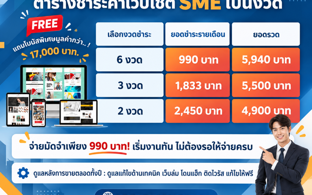 ตารางค่าเว็บไซต์ SME 3